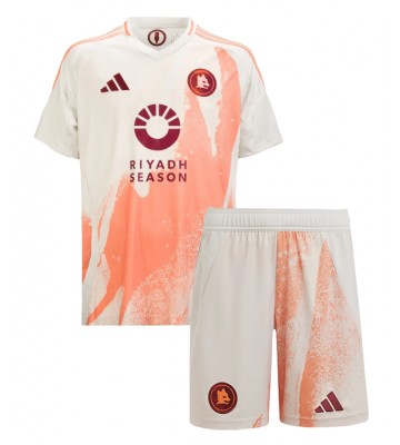 AS Roma Borta Kläder Barn 2024-25 Kortärmad (+ Korta byxor)